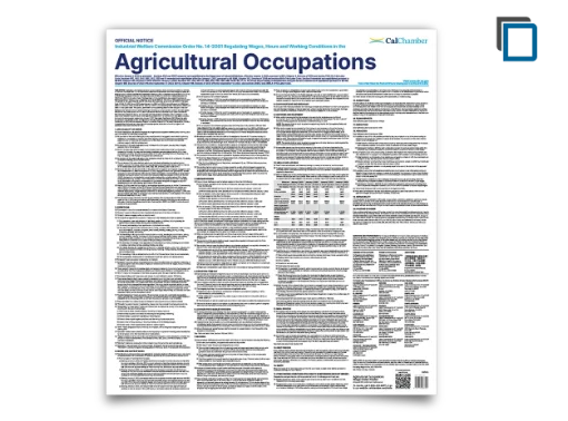 Picture of CA Wage Order 14-Agricultural Occupations (ENG) 