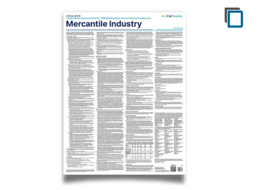 Picture of CA Wage Order Mercantile (ENG)