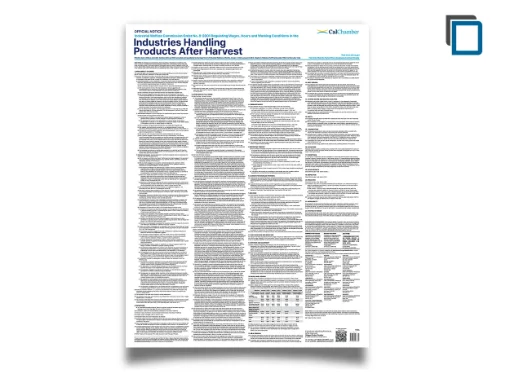 Picture of CA Wage Order 8-Industries Handling Product After Harvest (ENG) 