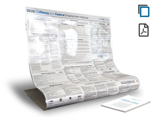 Picture of CA and Federal Labor Law Notices (ENG) Digital with Laminate Poster