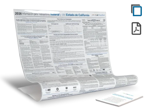 Picture of CA and Federal Labor Law Notices (SP) Digital with Laminate