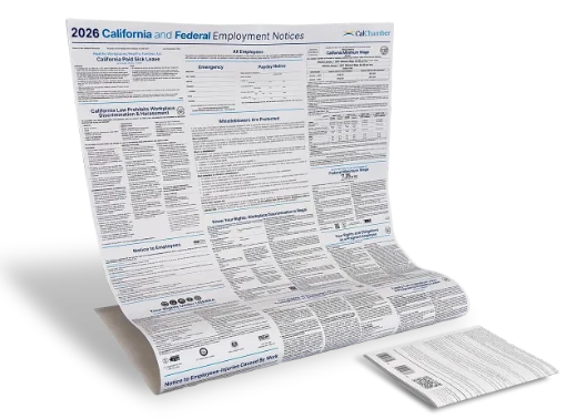 Picture of CA & Federal Labor Law Paper Poster (ENG)