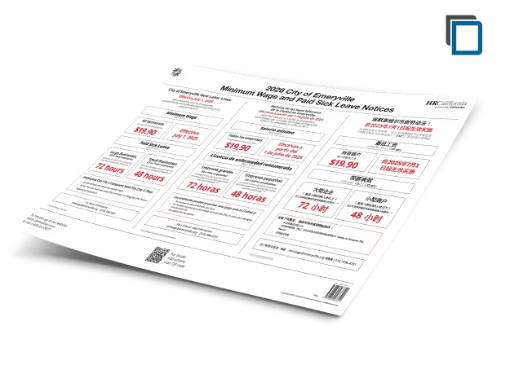 Picture of Emeryville Labor Law Poster