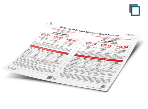 Picture of Novato Minimum Wage Poster