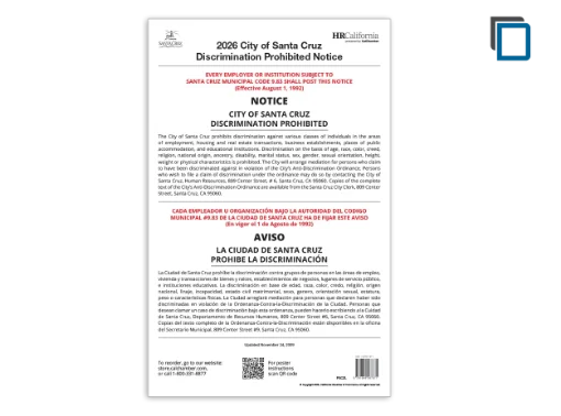 Picture of Santa Cruz Anti-Discrimination Poster