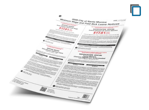 Picture of Santa Monica Labor Law Poster