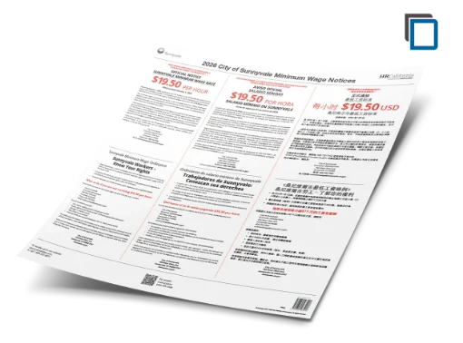 Picture of Sunnyvale Minimum Wage Poster