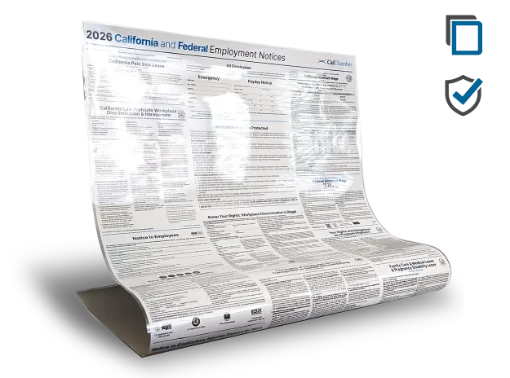 Picture of CA & Federal Labor Law Poster Protect (ENG) Laminate