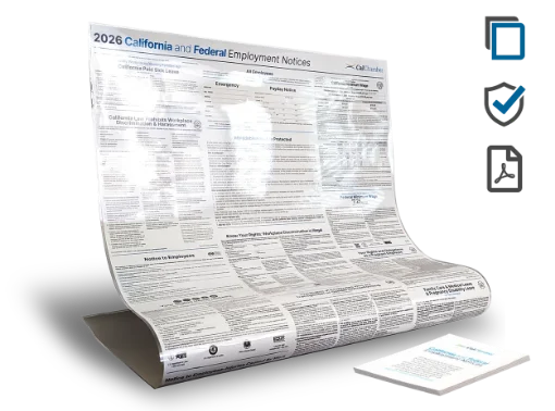 Picture of CA & Federal Labor Law Digital & Laminate-Poster Protect (ENG)