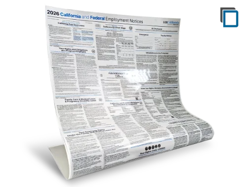 Picture of CA & Federal Labor Law Laminated Poster (ENG)
