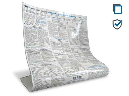 Picture of CA/Fed Labor Law (SP) Poster Protect Laminate