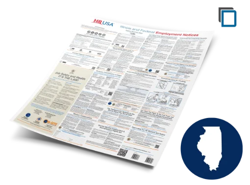 Picture of IL & Federal Labor Law Laminated Poster (ENG)
